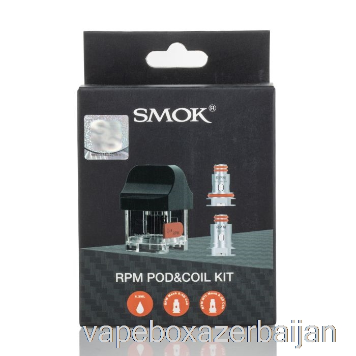 Vape Azerbaijan SMOK RPM40 Replacement Pods 4.3mL RPM Pod [Standard Pod + 2 Coils]